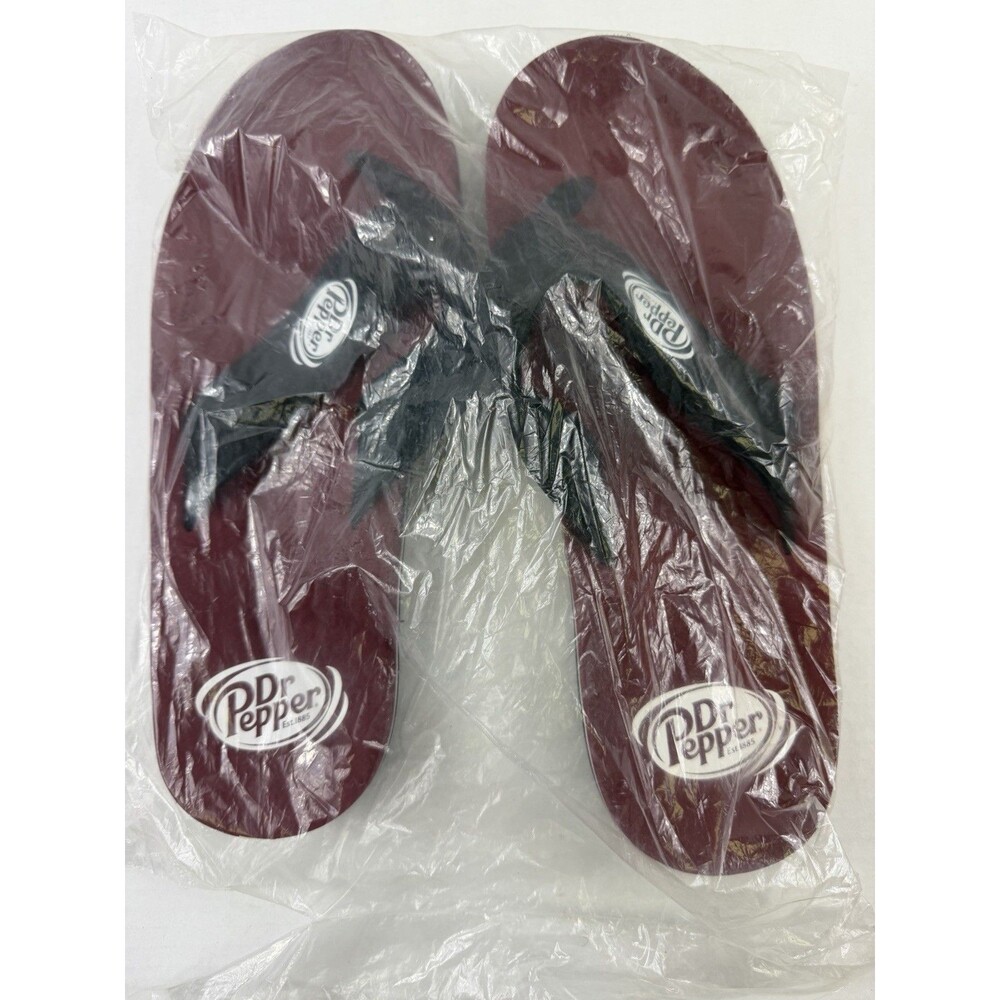 Dr Pepper Flop Flops Made By Neet Feet Size X-Large Men’s 12-13–B2